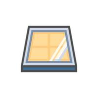Modern skylight window icon design for lighting vector