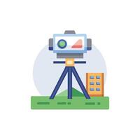 Distinctive site surveying icon representation for various uses vector
