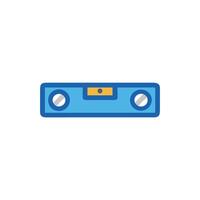 Quality spirit level icon for accuracy vector