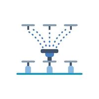 Distinctive sprinkler system icon representation for gardens vector