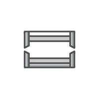Stylish steel frame illustration for buildings vector