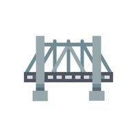 Distinctive steel bridge icon representation for various applications vector