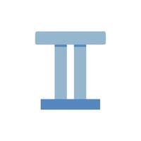 Quality structural column icon for construction projects vector