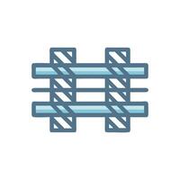 Stylish structural reinforcement illustration for buildings vector