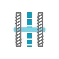 Quality structural reinforcement icon for construction vector