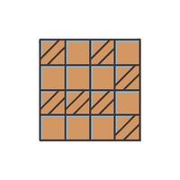 Flooring Tile Icon Indicating Home Improvements vector