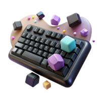 extraordinary modern Black Keyboard Computer Input Device Cutout for Technology Blogs detailed png