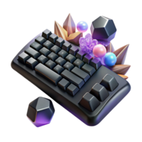 elegant creative Black Keyboard Computer Input Device Cutout for Technology Blogs premium png