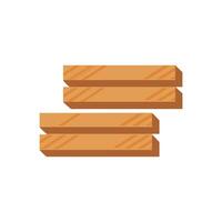 Stylish Icon of Timber Planks for Design vector