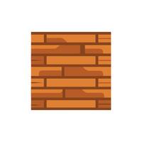 Timber Wall Panel Icon for Home Interiors vector