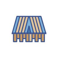 Roofing Timber Icon for Construction Projects vector