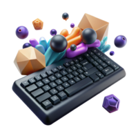 impressive modern Black Keyboard Computer Input Device Cutout for Technology Blogs authentic png