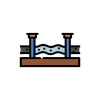 Stylish Underground Piping Icon for Utilities vector