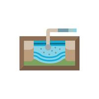 Essential Stormwater Tank Icon for Utility Projects vector