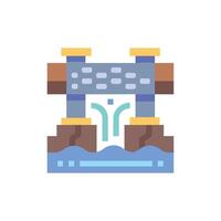 Creative Underground Piping Icon for Projects vector