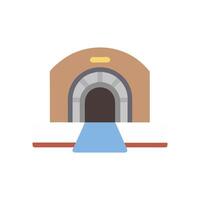 Stylish Underground Tunnel Icon for Projects vector