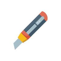 Creative Utility Knife Icon for Construction Work vector