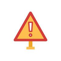 Unique Warning Sign Icon for Safety Measures vector