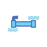 Essential Water Pipe Icon for Infrastructure vector