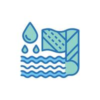 Creative Waterproofing Membrane Visual Design vector