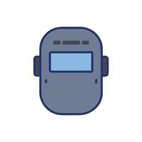 Professional Welding Mask Icon Design vector