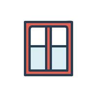 Creative Window Frame Icon Representation vector