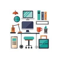 Unique Icons for Inspired Workspace Environments vector