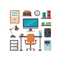 Elegant Icons for Functional Home Workspace vector