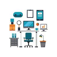 Unique Icons for Personalized Workspace Solutions vector