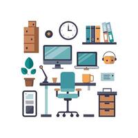 Stylish Icons for Productive Office Environments vector