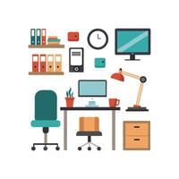 Comprehensive Icons for Home Office Design Solutions vector
