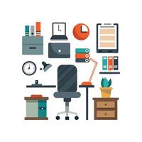 Workspace Development Icons for Desk Design vector