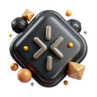 magnificent rustic Black Rune Glyph Icon Cutout for User Interface Design high resolution png