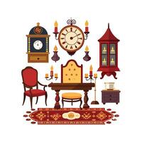 Comprehensive Icons for Classic Interiors vector