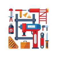DIY Improvement Icons for Home Spaces vector