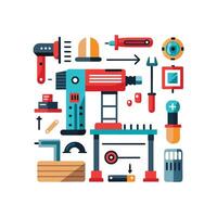 Creative DIY Icons for Home Improvements vector