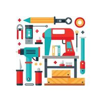 Unique Illustrations for Home DIY Projects vector
