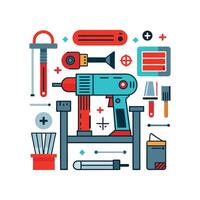 Innovative Icons for Home DIY Space vector