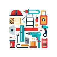 Creative Icons for DIY Home Projects vector