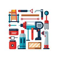 Stylish Icons for DIY Home Improvement Tasks vector