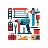 Stylish Icons for Creative Home Improvement vector