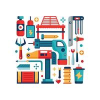 Elegant Icons for DIY Home Space Design vector
