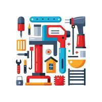Stylish Icons for Creative Home DIY Improvements vector