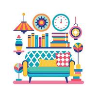 Artistic Icons for Unique Maximalist Spaces vector