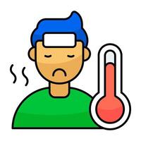 Perfect design icon of fever vector