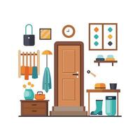 Chic Icons for Stylish Hallways vector