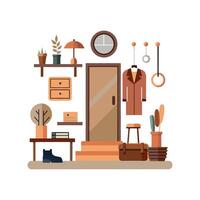 Distinctive Entryway Icons for Coat Racks vector