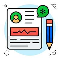 A design icon of prescription vector