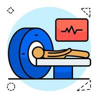 Perfect design flat icon of CT scans vector