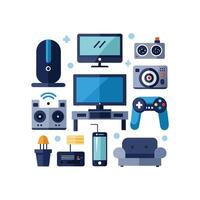Elegant Icons for Television Spaces vector